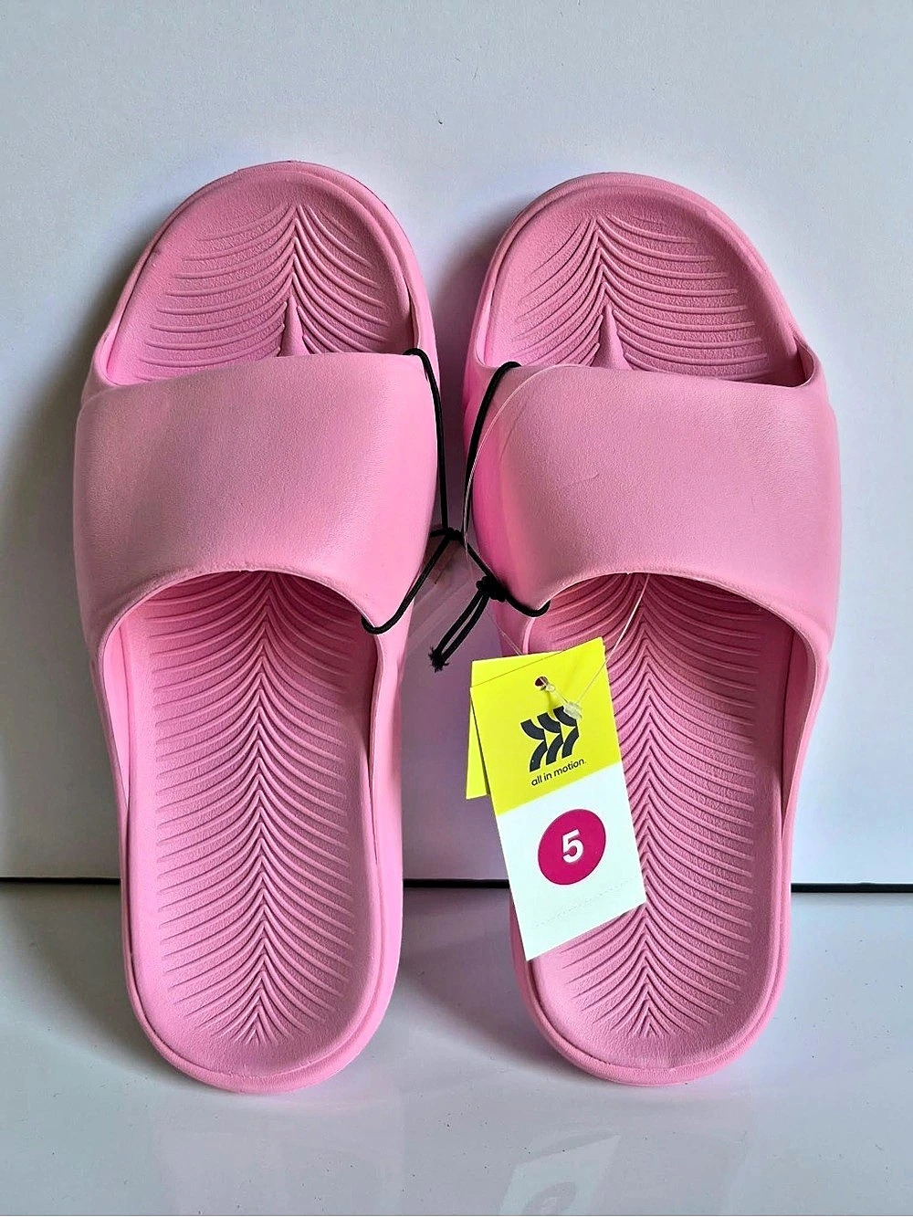 All in Motion Kids' Tatum Comfort Slides Pink US 5